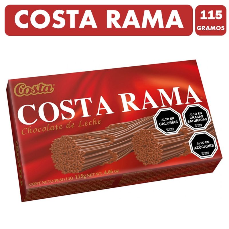COSTA - Costa Rama - Chocolate De Leche - Caja Roja caja Con 115gr
