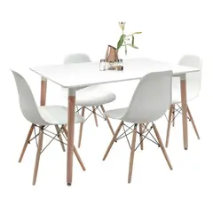GENERICO - Comedor Rectangular 120x80 - 4 sillas