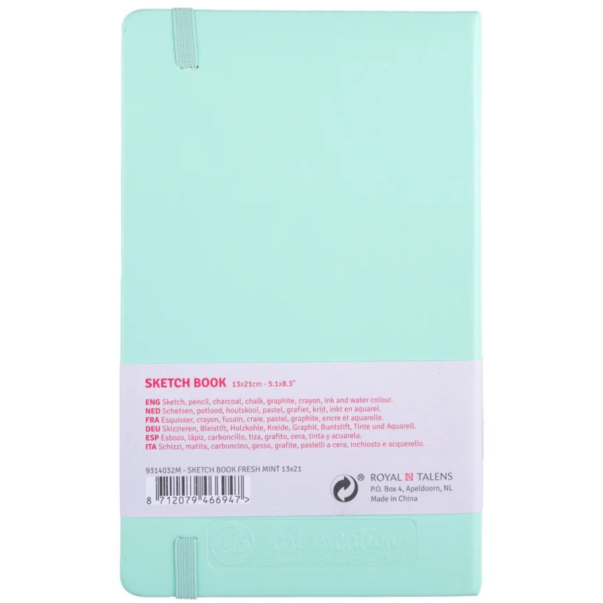 ART CREATION - Libreta Art Creation Menta Fresca 13x21cm 140gr 80hjas.