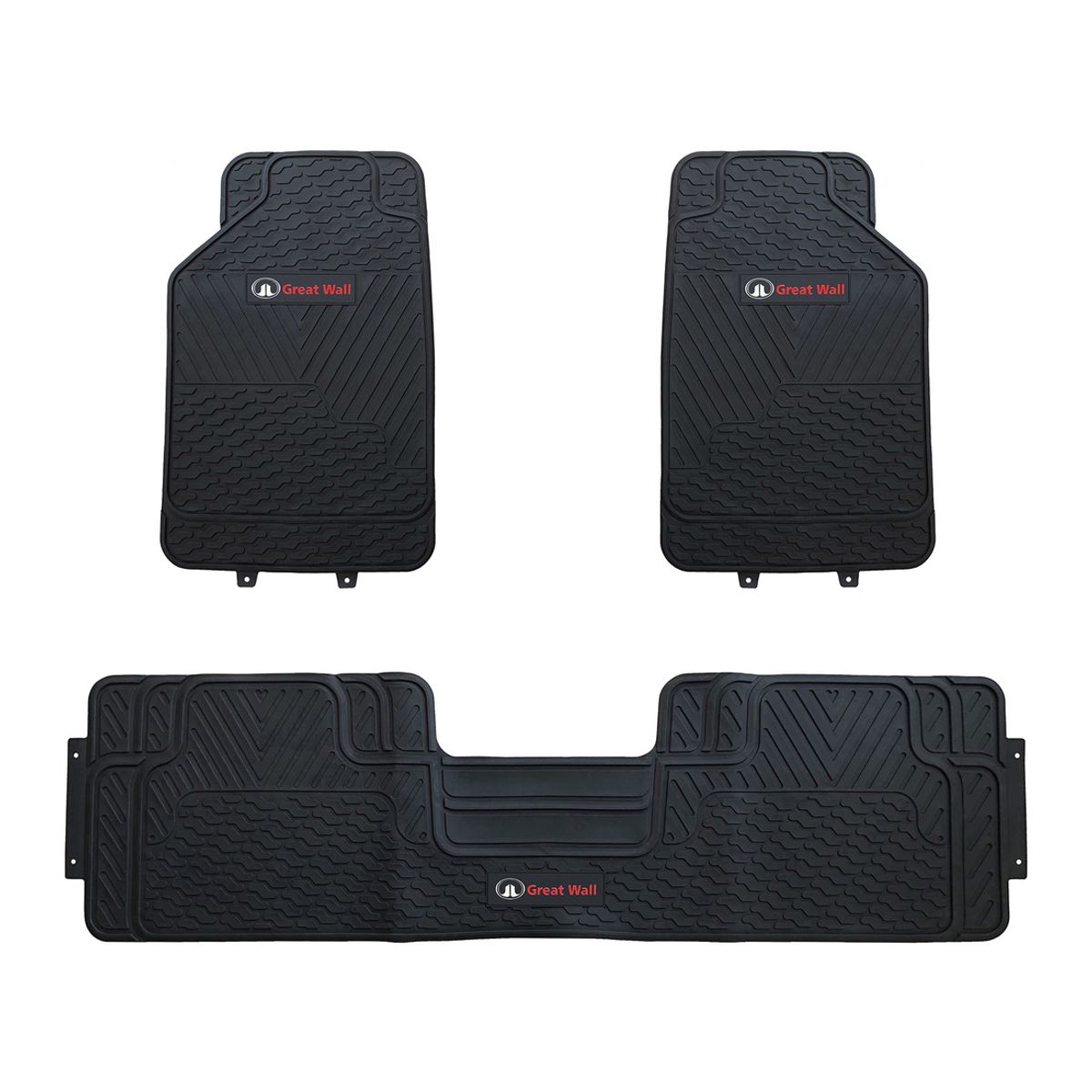GENERICO - Pisos De Goma 3 Piezas Great Wall Para Vehículos