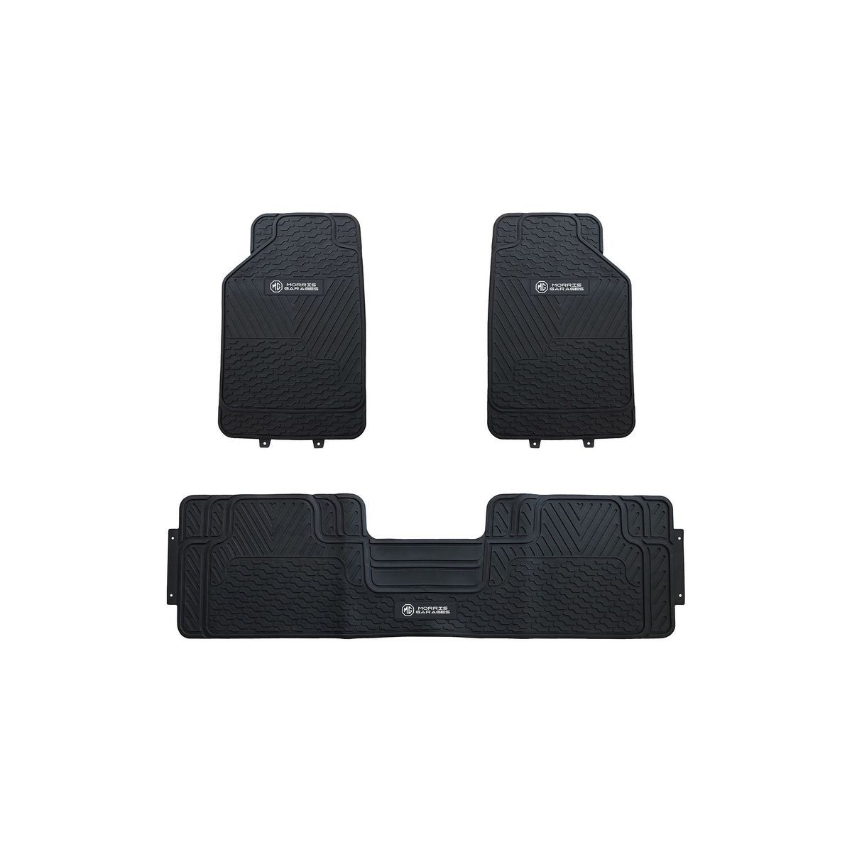 GENERICO - Pisos De Goma 3 Piezas MG Para Vehículos