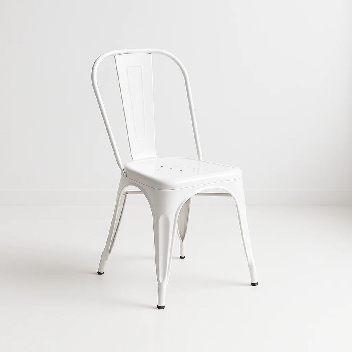 KLIK - Silla Tolix de Comedor o Terraza Exterior - Blanca KLIK