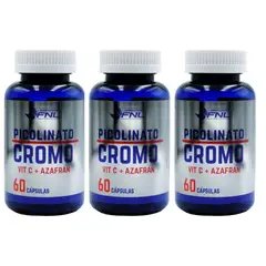 FNL - Picolinato De Cromo + Vitamina C + Azafran 180 Capsulas 3x60