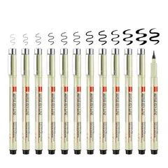 KUANGYE - Lápiz Tira Líneas Fineliner 12 Unidades Dibujo