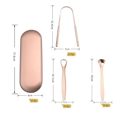 Imagen 2 del producto Pack 3 Limpiador Lingual De Cobre Ayurvedico Raspador Lengua