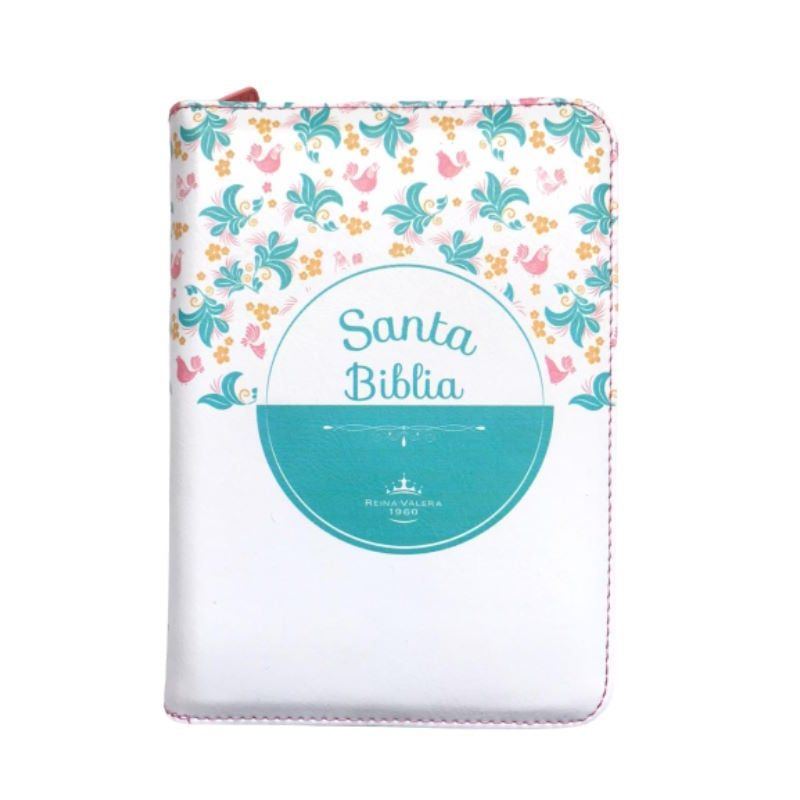 SOCIEDAD BIBLICA COLOMBIANA - Biblia Reina Valera 1960 - Blanco con Flores