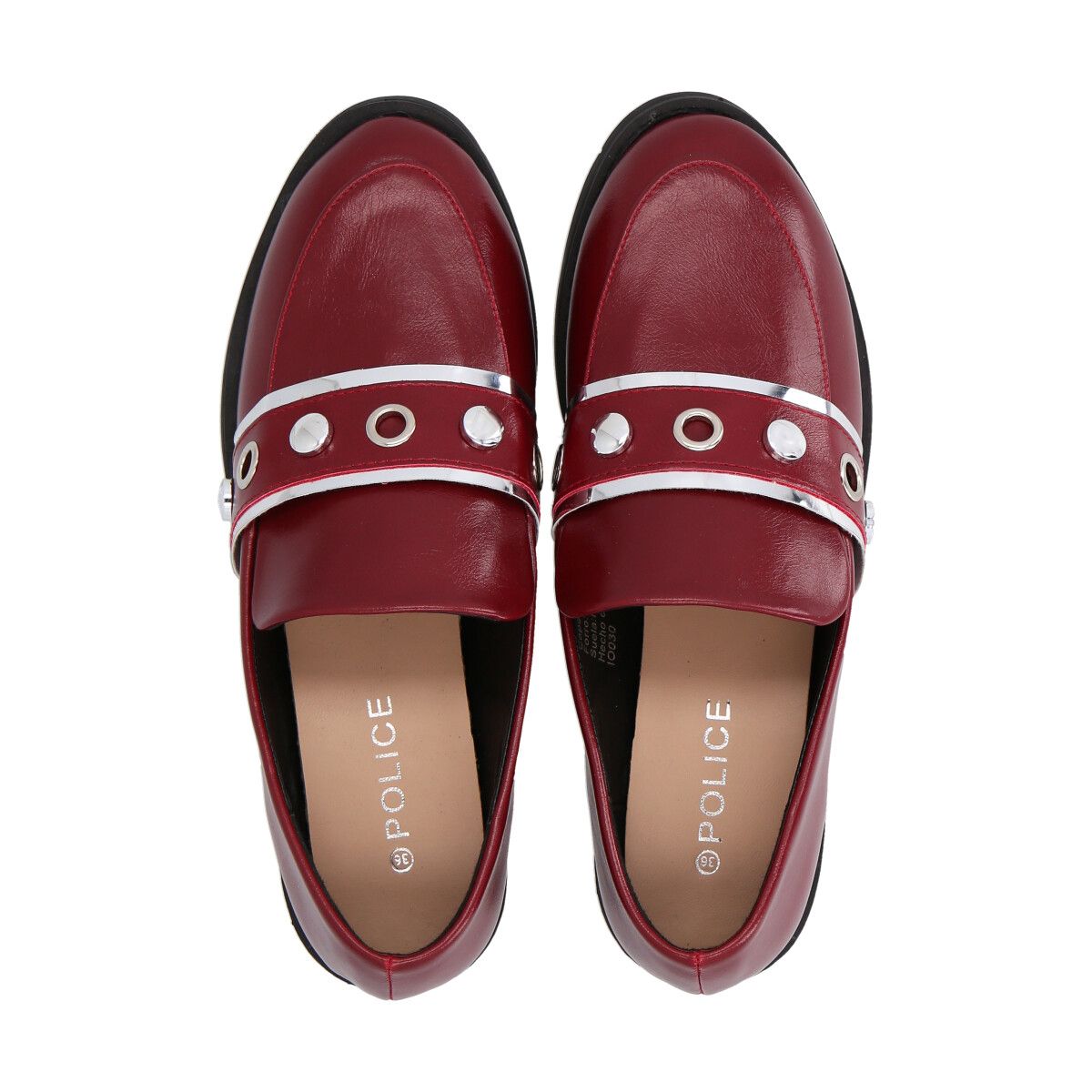 POLICE - Zapato Mujer Rojo Anton Police