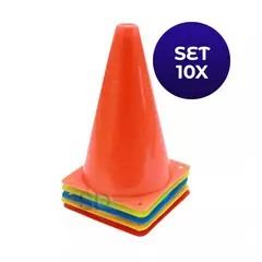 SDFIT - Set 10x Conos de Agilidad Sombrero 18 cm - MK-834