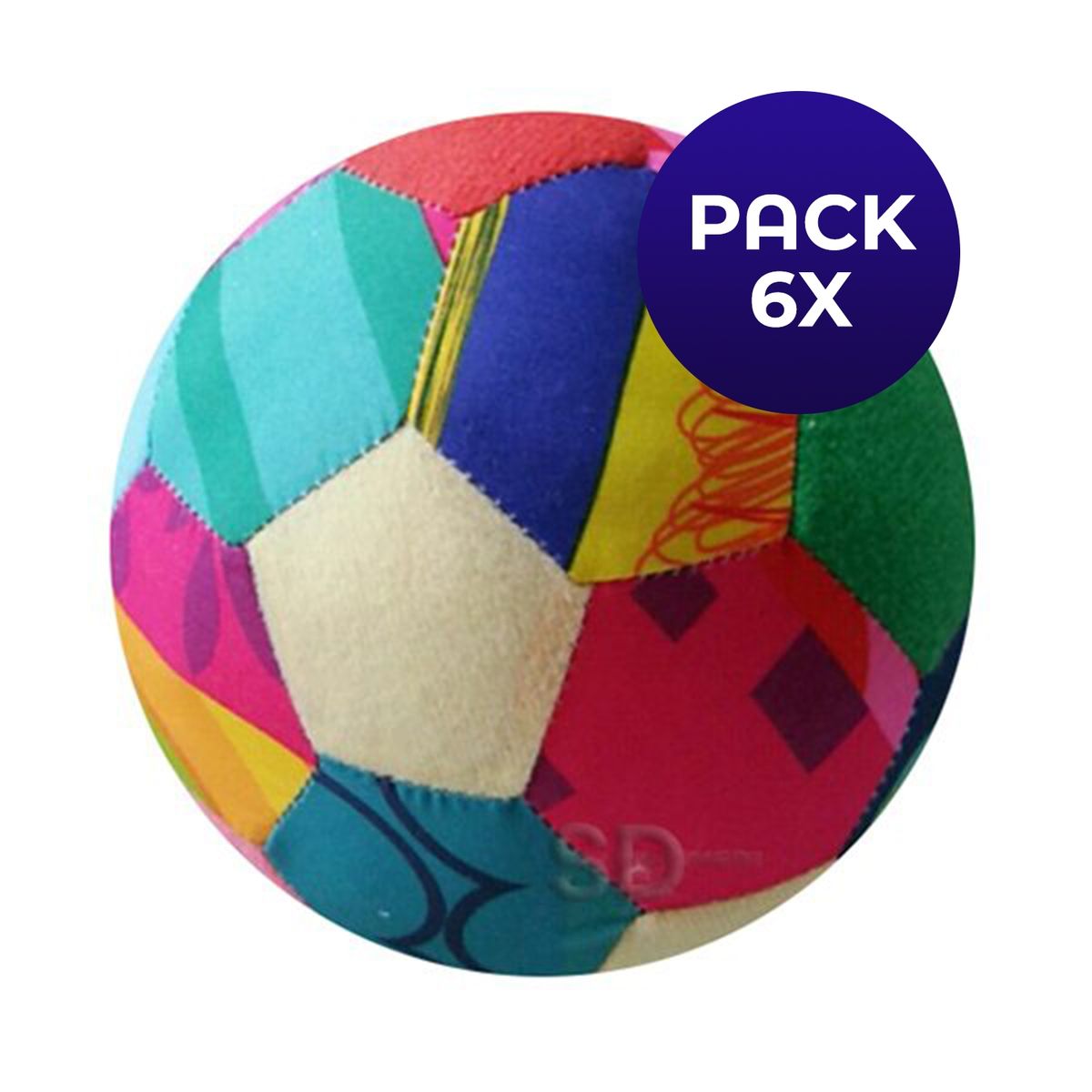 SDFIT - Pack 6x Balón esponja multipropósito Playsoft N°1