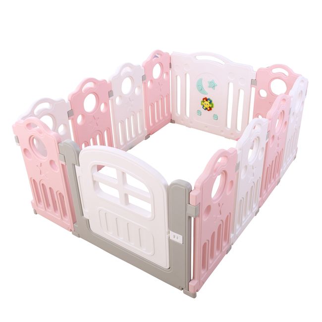 BEBECO - Corral Seguridad Bebe Rosado Musical 153x116 cms Bebeco