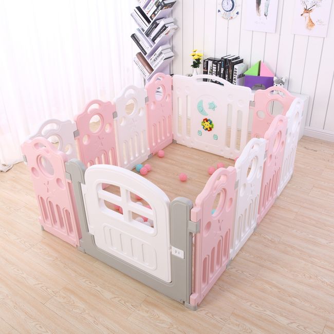 BEBECO - Corral Seguridad Bebe Rosado Musical 153x116 cms Bebeco