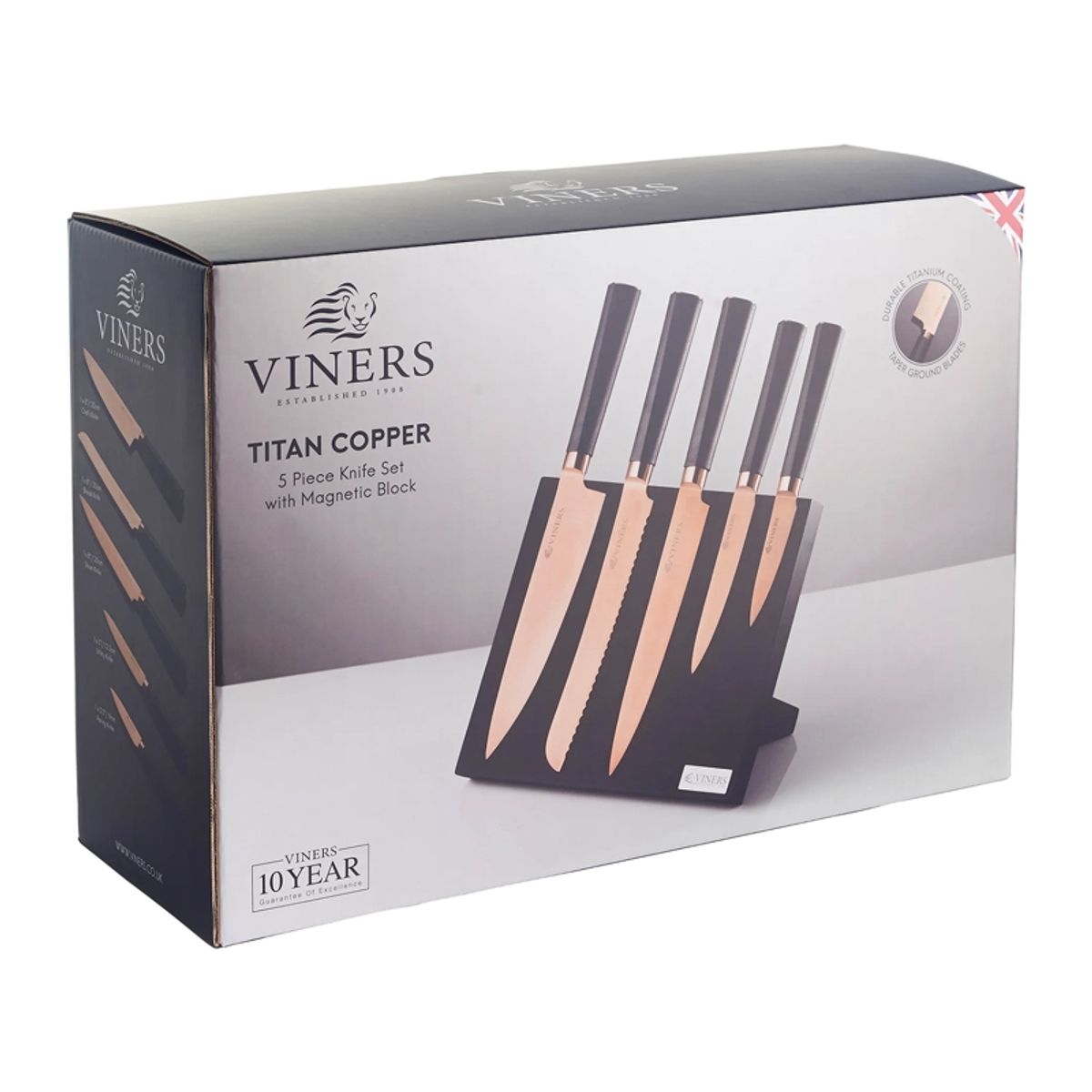 VINERS - Set 6 Pzs Titan Copper Bloque Magnético