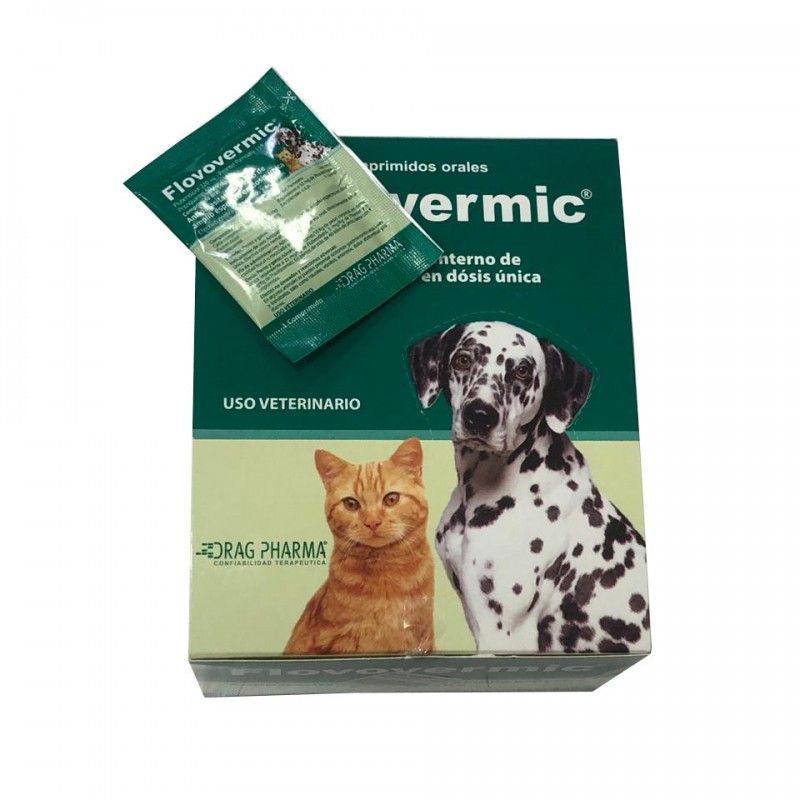 DRAG PHARMA - Flovovermic® - Antiparasitario interno en Comprimidos