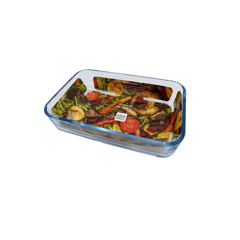 IMAHE - FUENTE VIDRIO RECTANGULAR 900 ML IMAHE