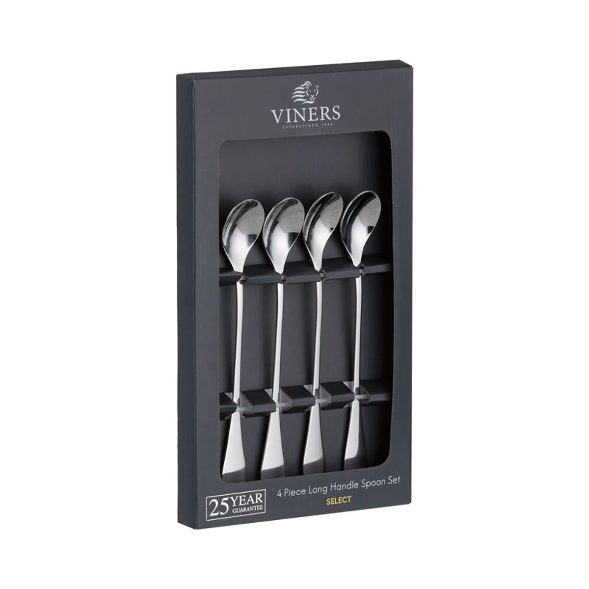 VINERS - Set 4 Cucharas Largas Select Acero Inoxidable