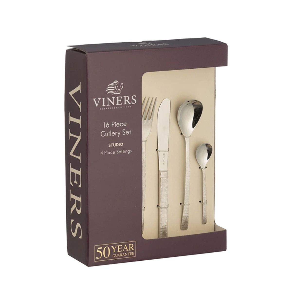 VINERS - Set Cubiertos Studio 16 Pzs Acero Inoxidable
