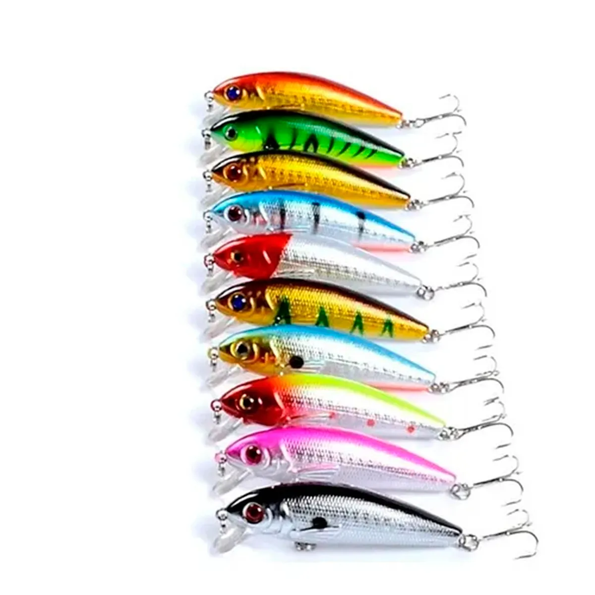 ESHOPANGIE - Pack 10 Señuelos Pesca Rapala 7.2cm Lenguado Corvina