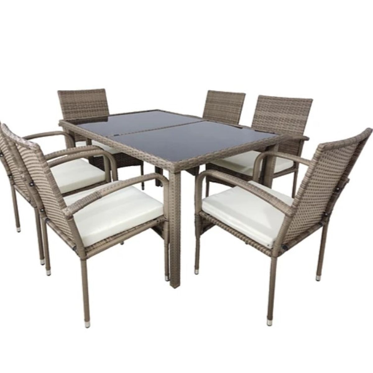 EL BARCO - JUEGO COMEDOR TERRAZA MIRASOL 6 PERSONAS