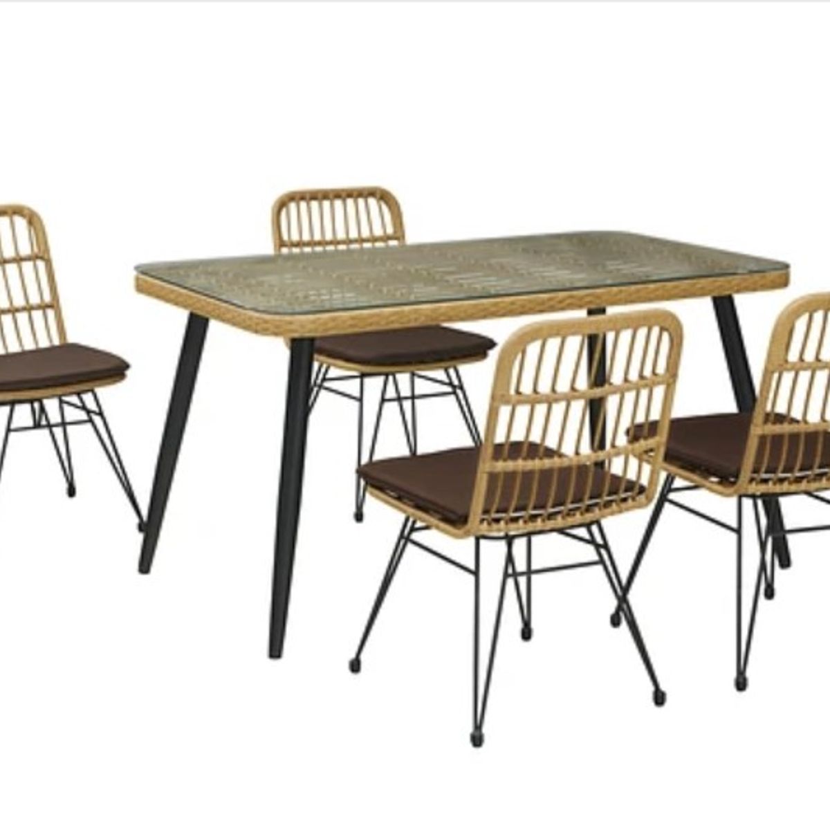 EL BARCO - Comedor Terraza Santa Bárbara Cojín Café 4 pers