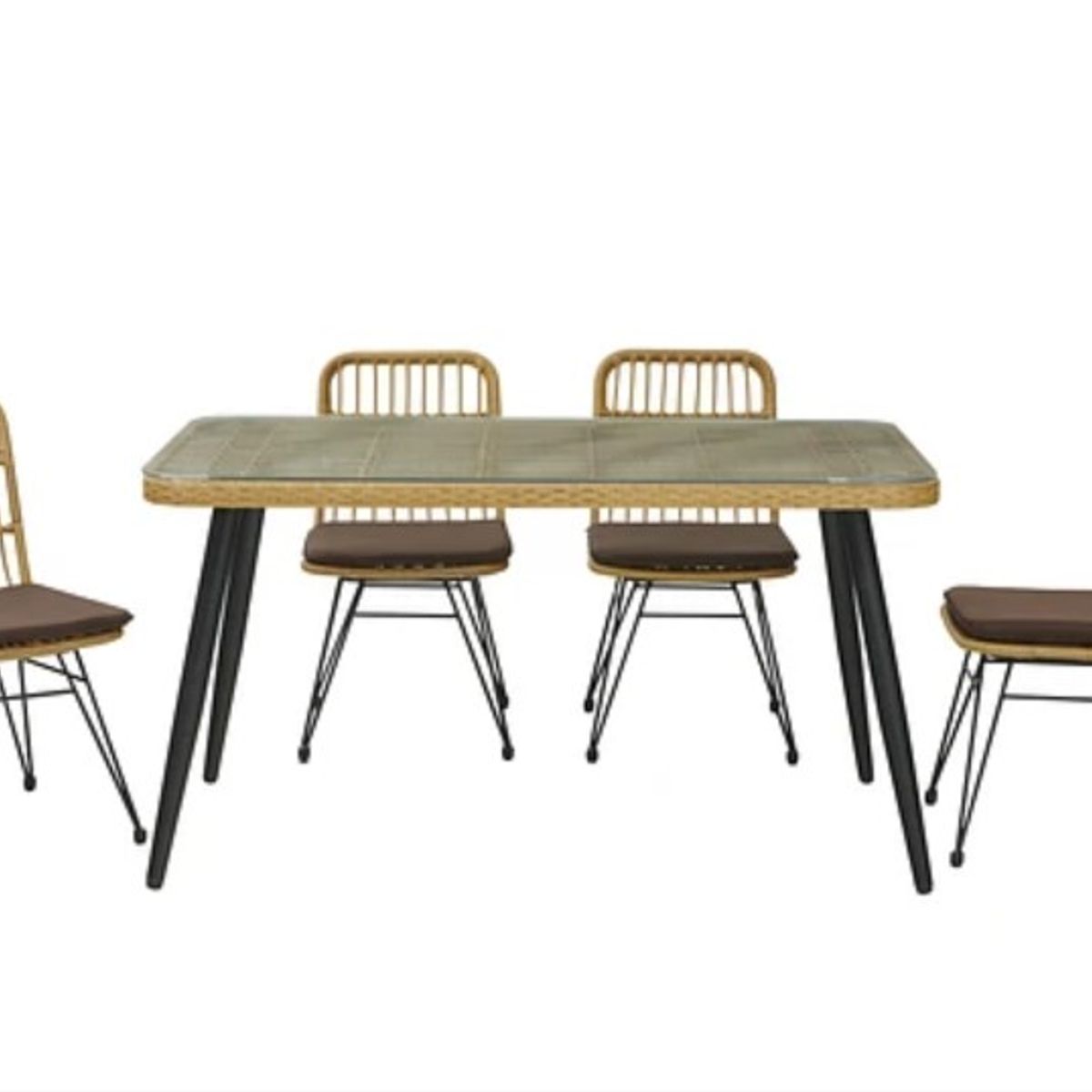 EL BARCO - Comedor Terraza Santa Bárbara Cojín Café 4 pers