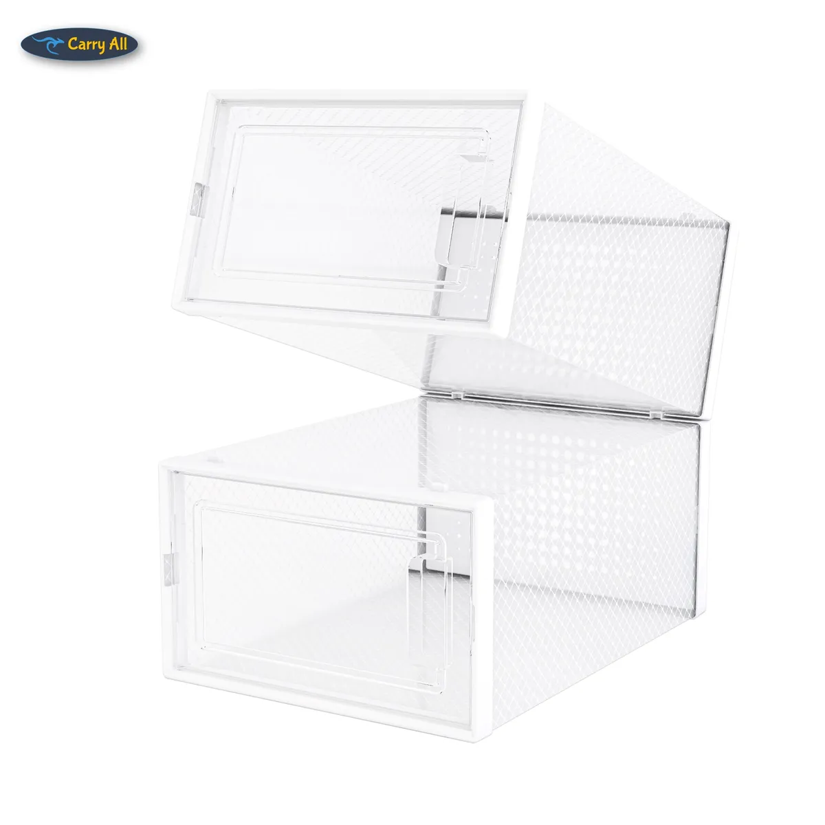 CARRY ALL - Pack 6 Cajas Organizadoras Zapatos Ropa Varios Apilables Plegables (S)