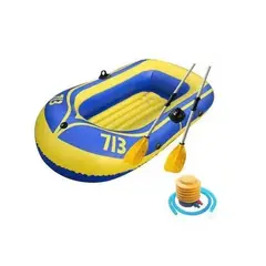 GENERICO - Bote Inflable Con Inflador, Remos, Parches Para 2 Personas
