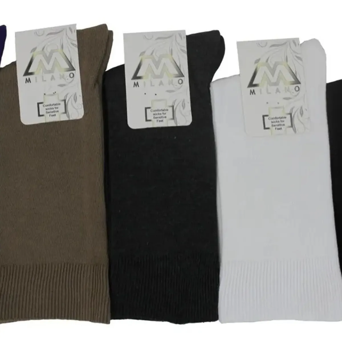 GARSIL - x3 Calcetines De Circulación De Algodon Mujer Sin Costuras Diabeticos