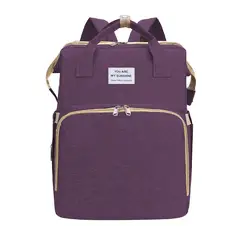 GENERICO - Mochila 3 En 1 Pañalera Cuna Y Mudador Portátil Para Bebés