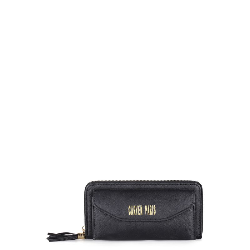 CARVEN - Billetera de mujer Aria negra Carven Paris