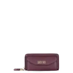 CARVEN - Billetera de mujer Aria burdeo Paris