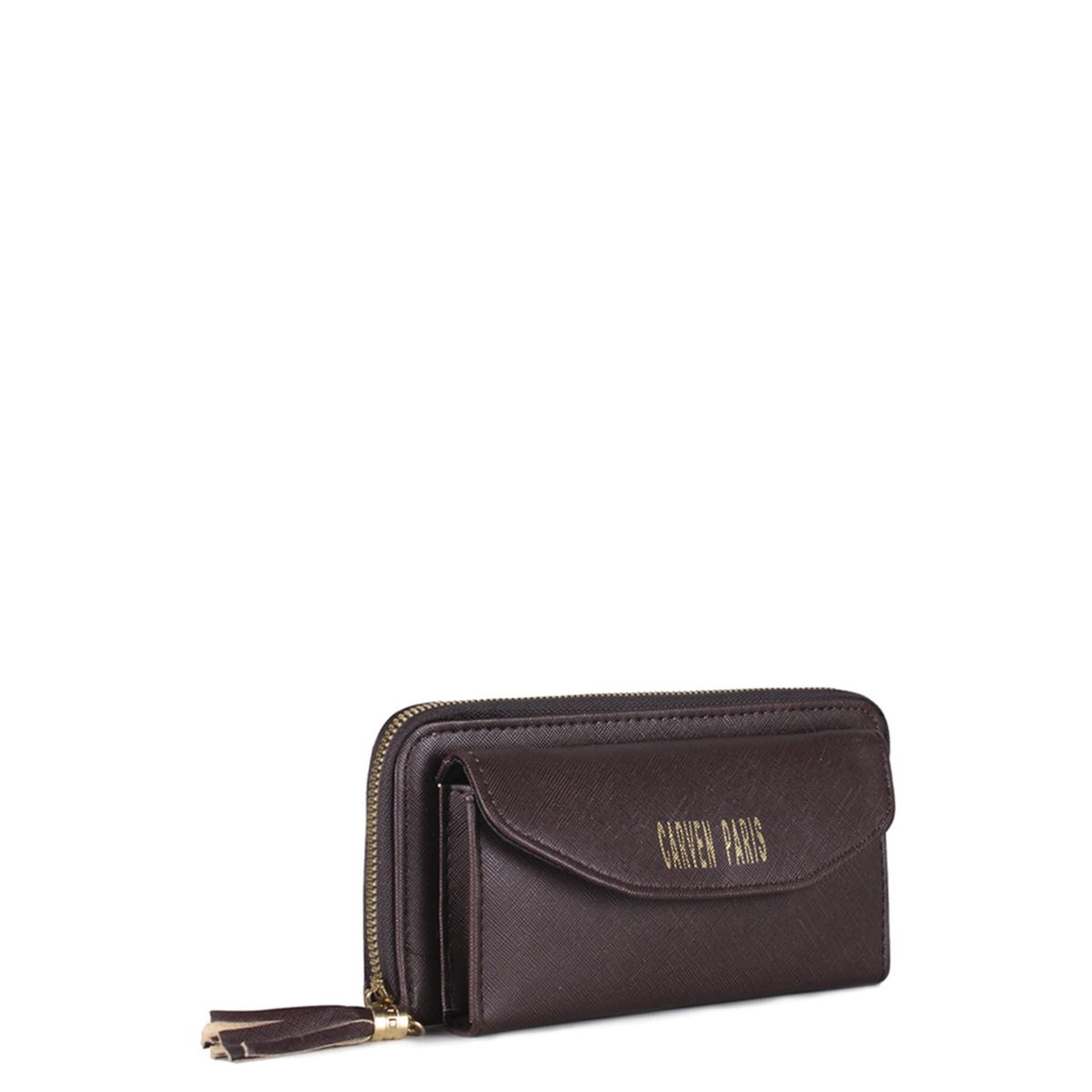 CARVEN - Billetera de mujer Aria café Carven Paris