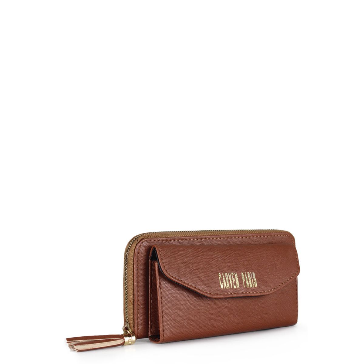 CARVEN - Billetera de mujer Aria camel Carven Paris