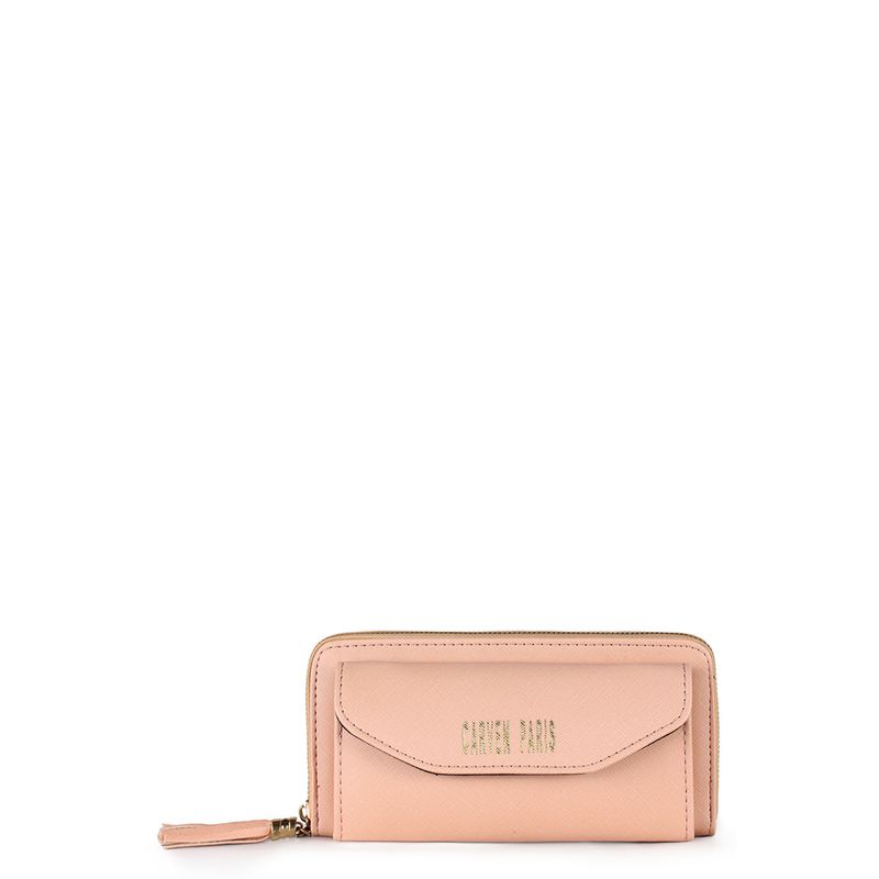 CARVEN - Billetera de mujer Aria rosada Carven Paris