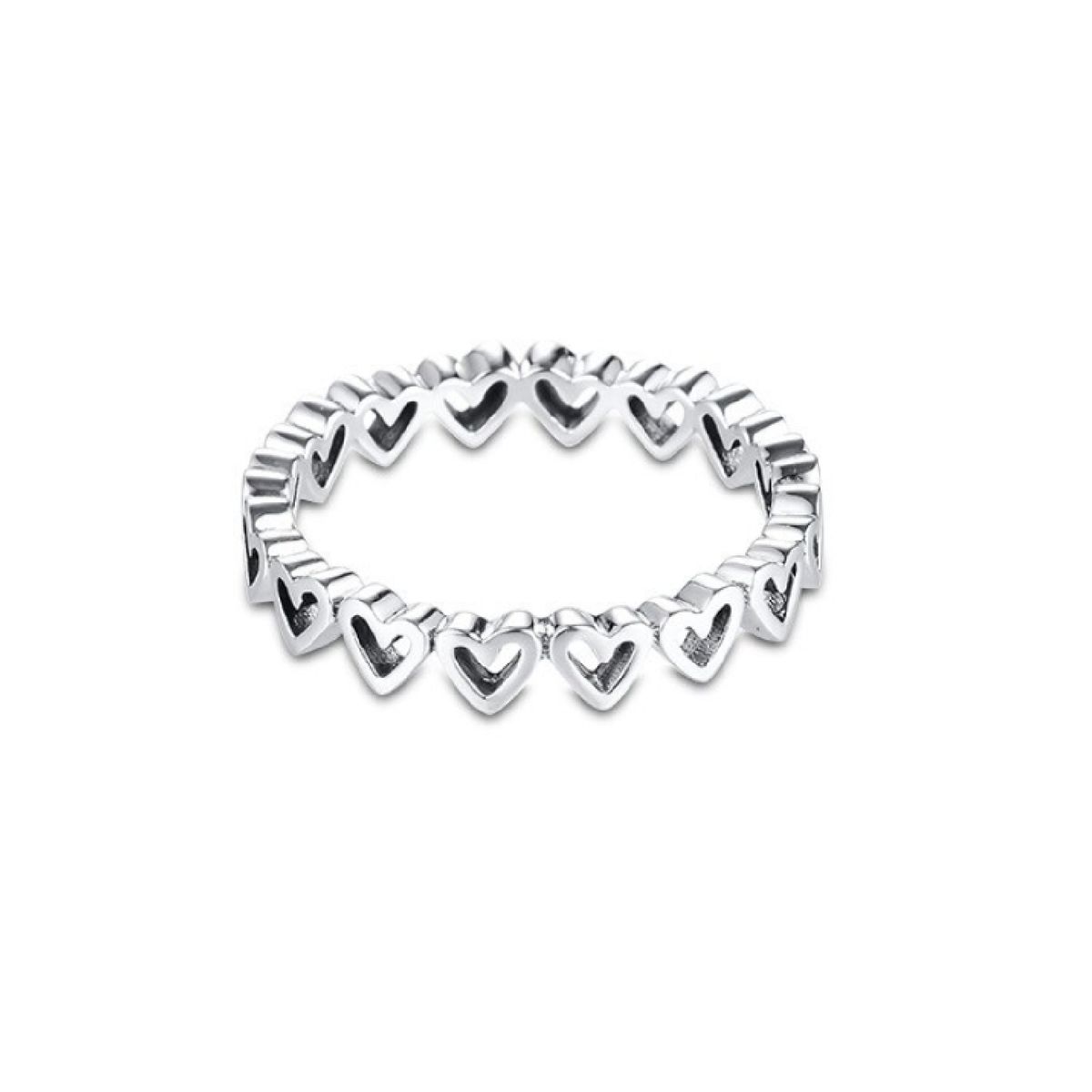 SILVER HEART - Anillo Corazones en Plata Fina 925 SILVER HEART