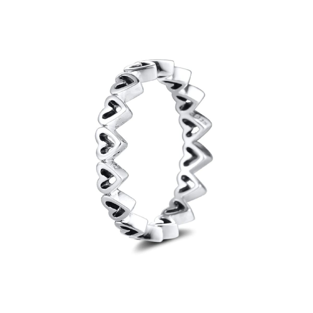 SILVER HEART - Anillo Corazones en Plata Fina 925 SILVER HEART