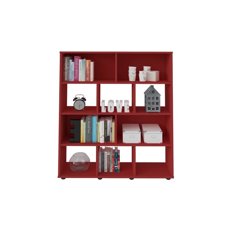 RODLER - Estante Booker Rojo 
