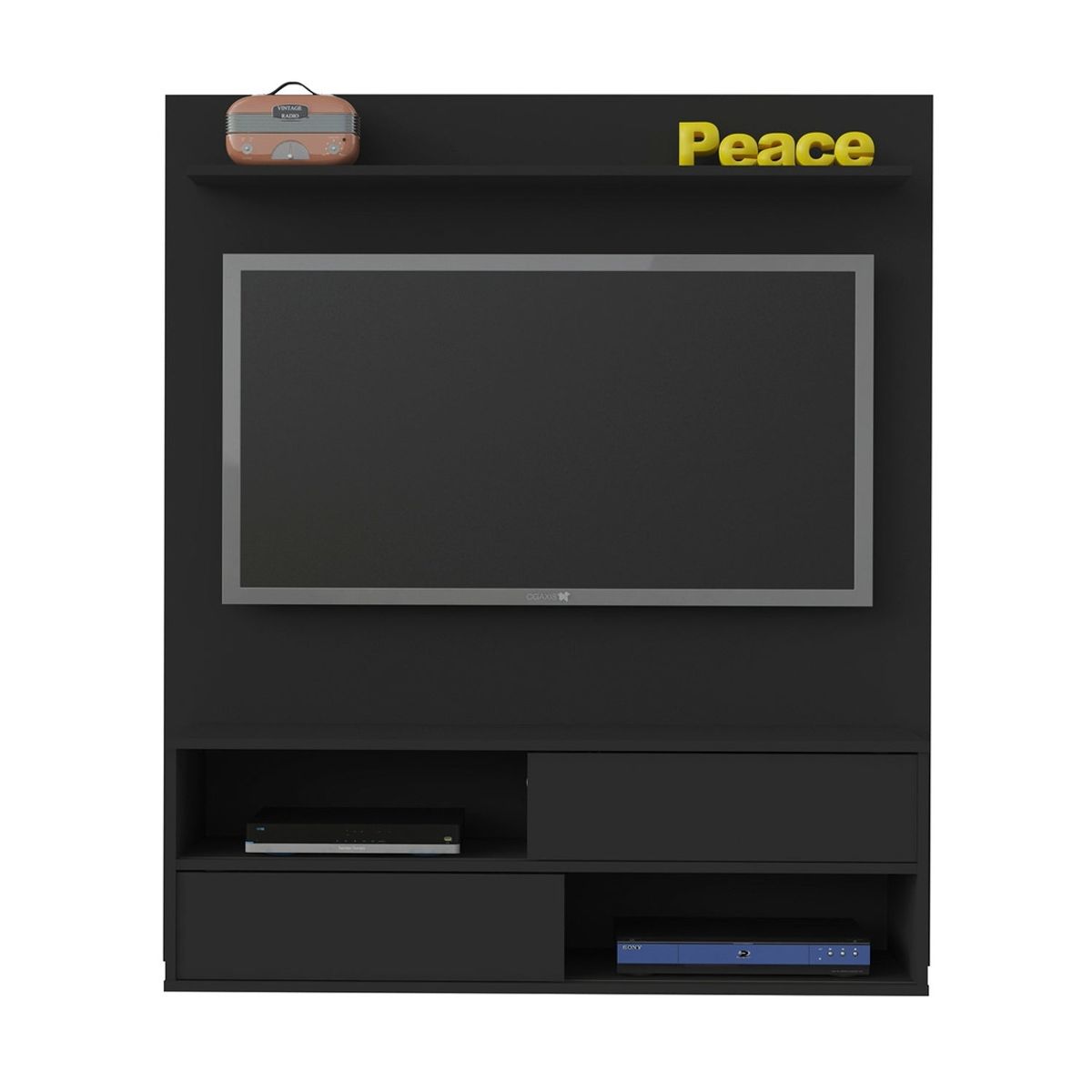 RODLER - Panel TV 50" Dallas Negro