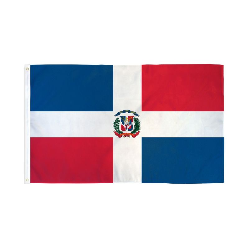 GENERICO - Bandera de Republica Dominicana  de 90cm x 60cm