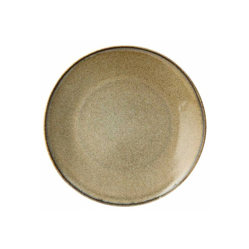 UTOPIA - SET DE 6 PLATOS REDONDO PORCELANA LIQUEN 25CM UTOPIA