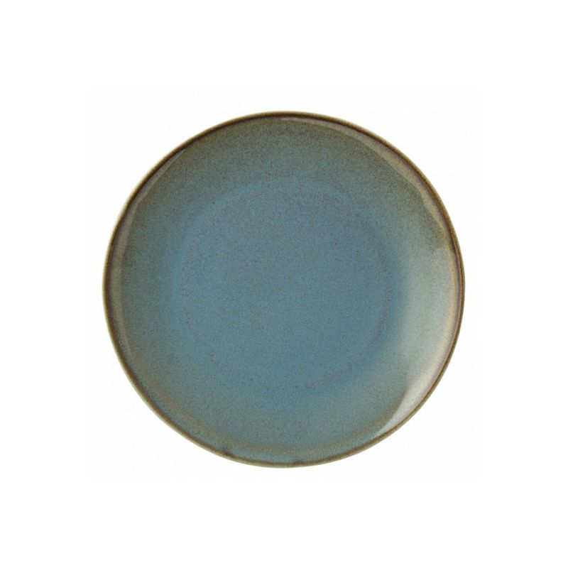 UTOPIA - SET DE 6 PLATOS REDONDO PORCELANA LAGOON 24.5CM UTOPIA