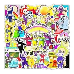 GARSIL - 50 Stickers Teletubbies - Etiquetas Autoadhesivas