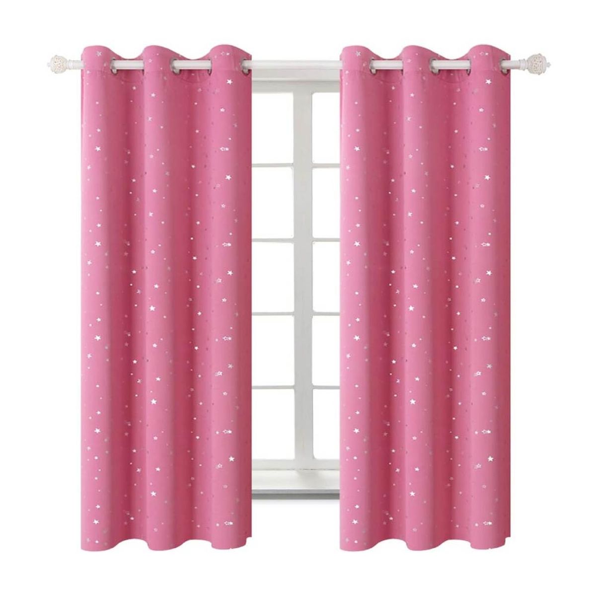 CASATUA - Cortina Niña Niño Semi Blackout Casatua Un Paño 140x220cm - Rosa