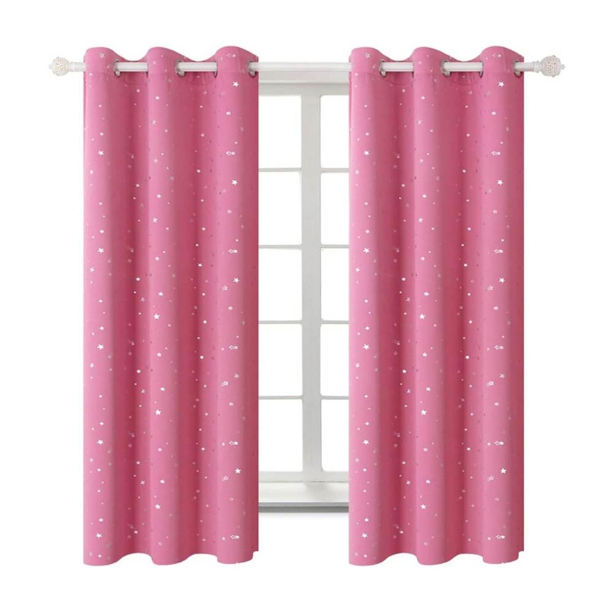 CASATUA - Cortina Niña Niño Semi Blackout Casatua Un Paño 140x220cm - Rosa