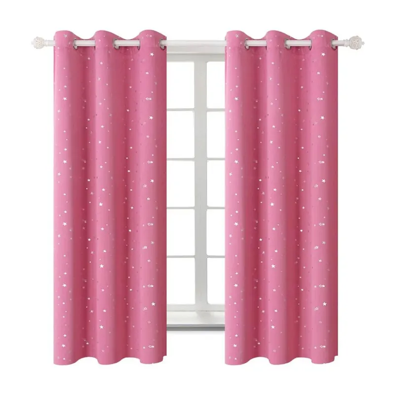 CASATUA - Cortina Niña Niño Semi Blackout Casatua Un Paño 140x220cm - Rosa