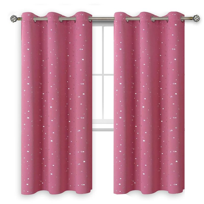 CASATUA - Cortina Niña Niño Semi Blackout Casatua Un Paño 140x220cm - Rosa