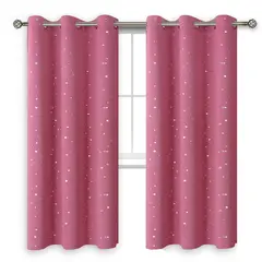 CASATUA - Cortina Niña Niño Semi Blackout Un Paño 140x220cm - Rosa