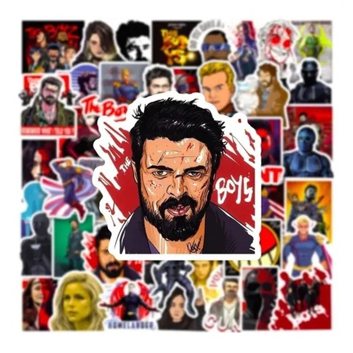 GARSIL - 50 Stickers The Boys - Etiquetas Autoadhesivas