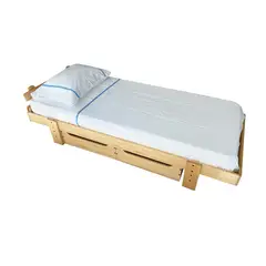 GROWME - SÁBANAS 300 HILOS para colchón angosto 190x77x22-Azul