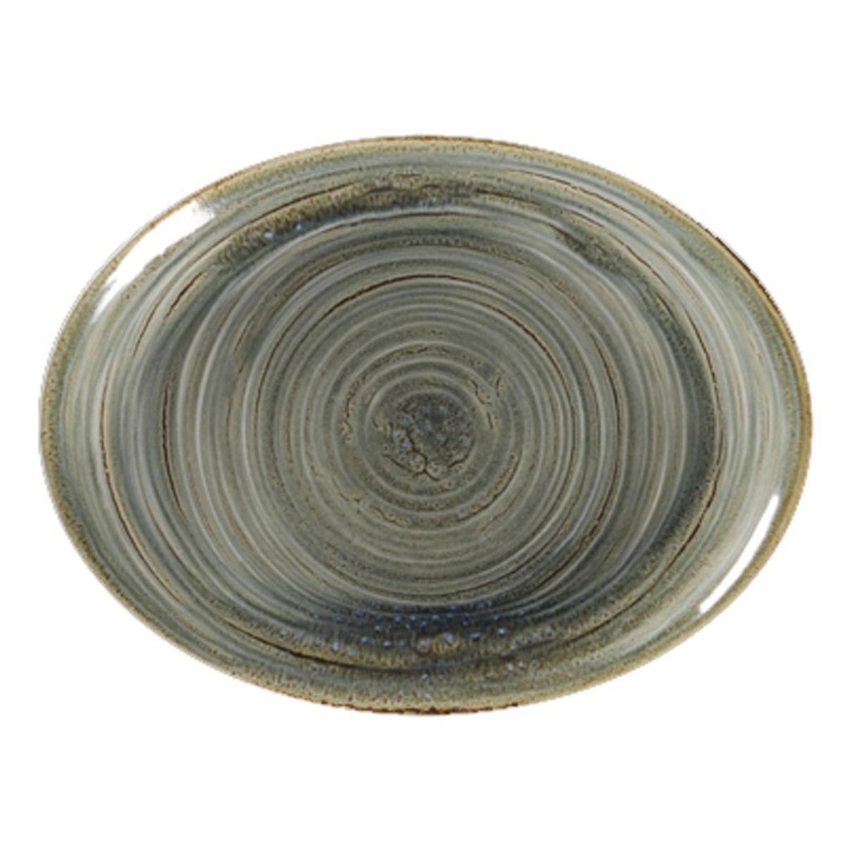 RAK PORCELAIN - PLATO OVALADO PORCELANA PERIDOT 32CM SPOT RAK RAK PORCELAIN