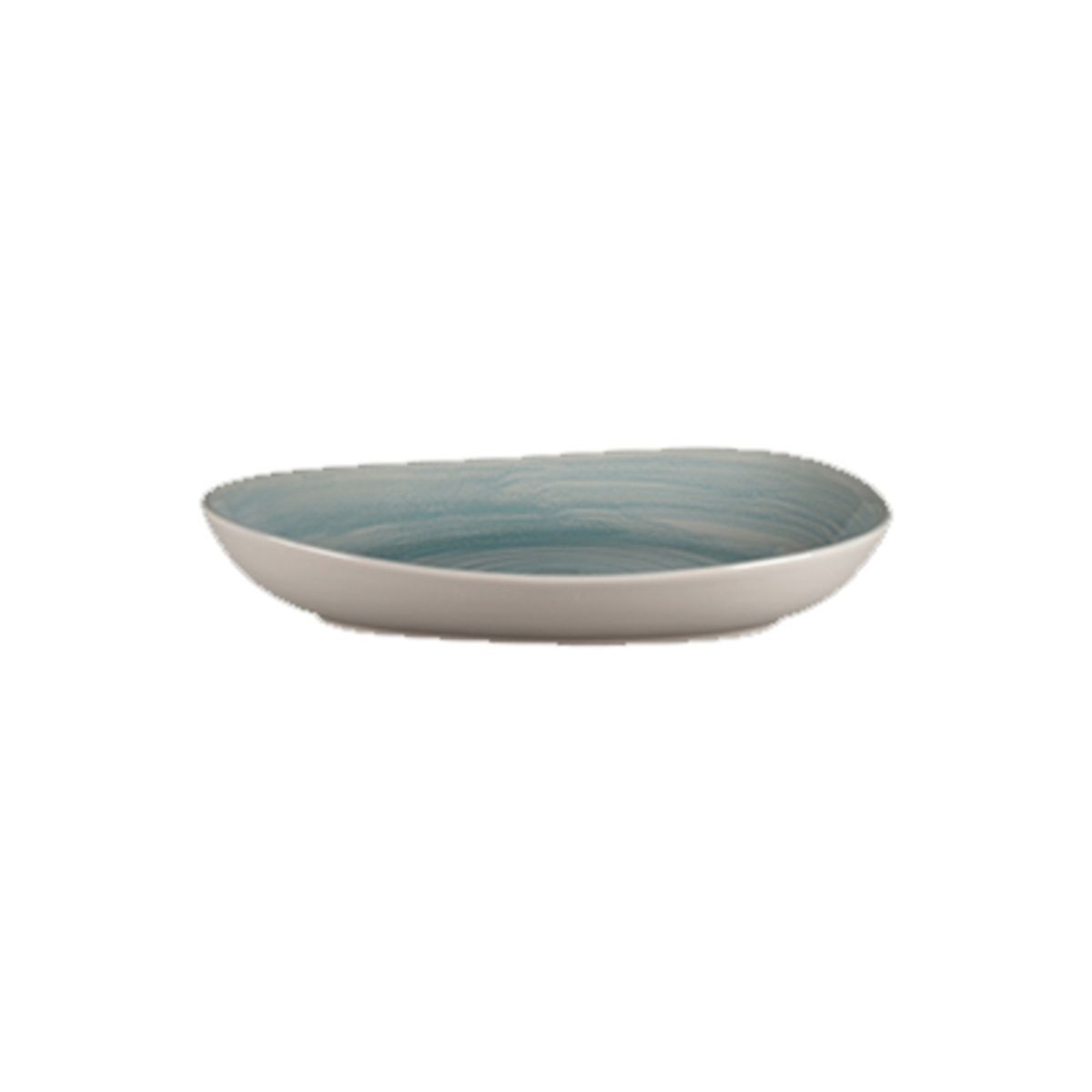 RAK PORCELAIN - PLATO IRREGULAR HONDO PORCELANA SAPPHIRE 28X23CM SPOT RAK RAK PORCELAIN